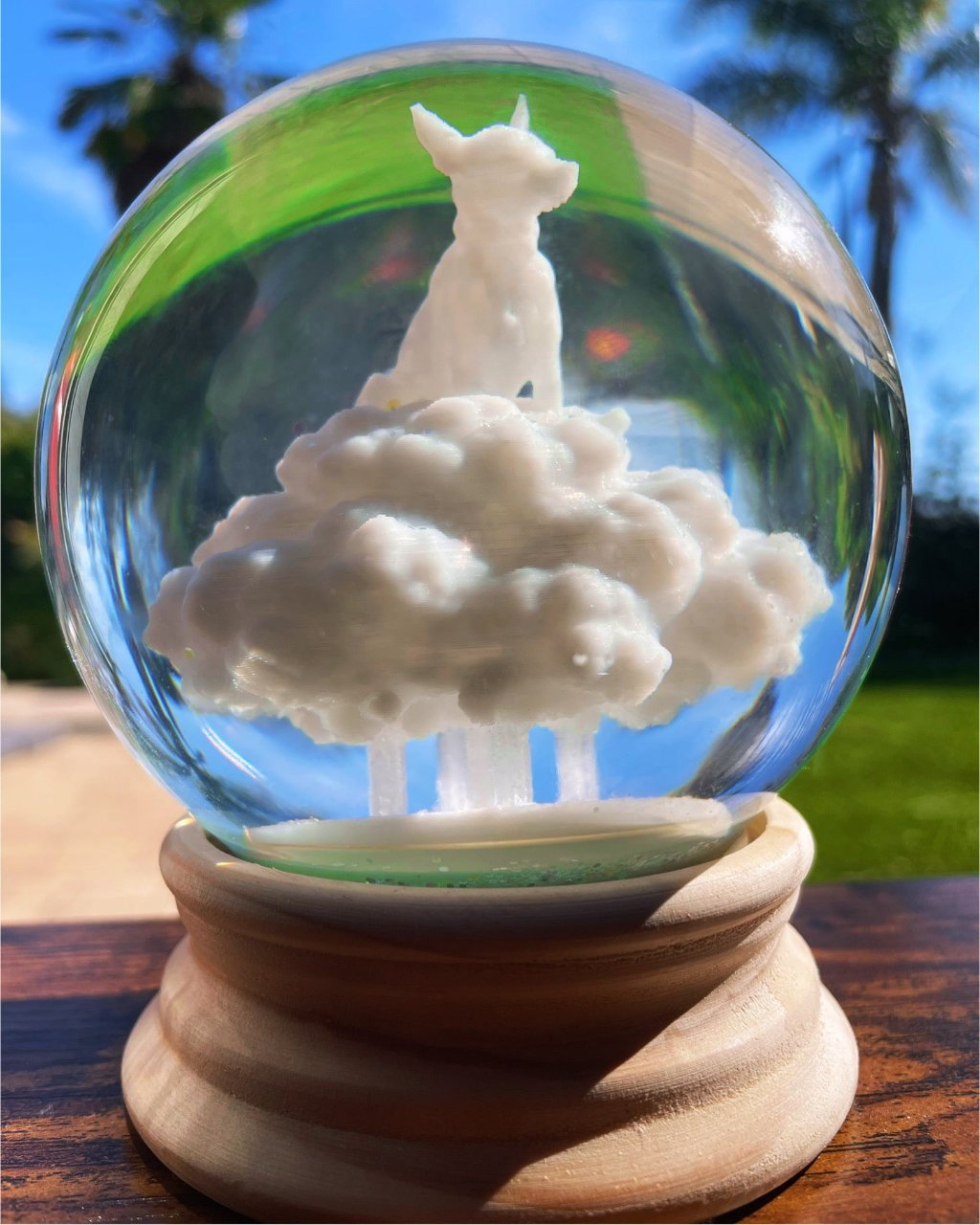 Dog in a Cloud Globe